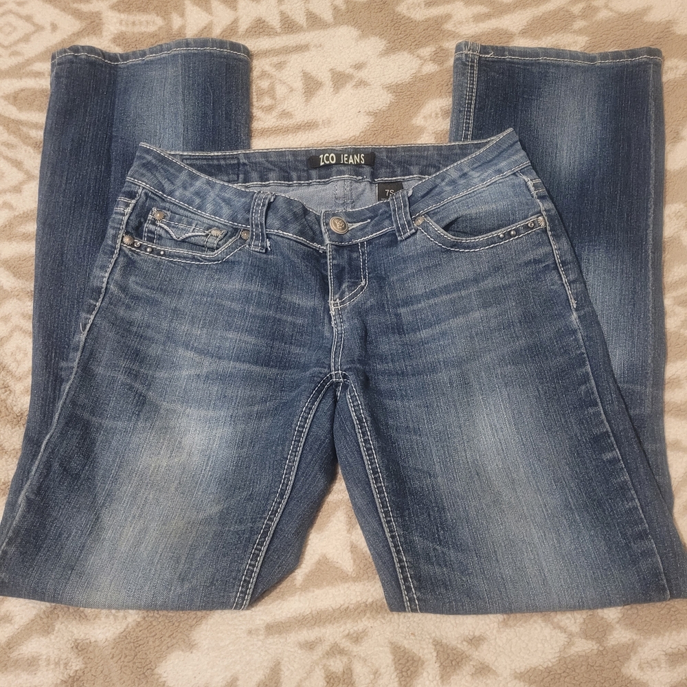 ZCO Women's Straight Leg Blue Jeans